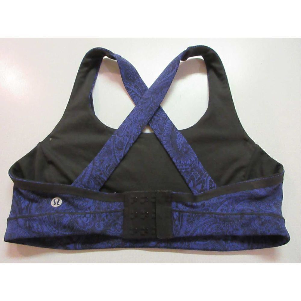 Lululemon workout bra blue paisley - Picture 2 of 4
